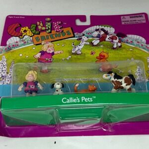 Vintage‎ 1995 Creata Callie n Friends Callies Pets Miniature Figures Set No 3900